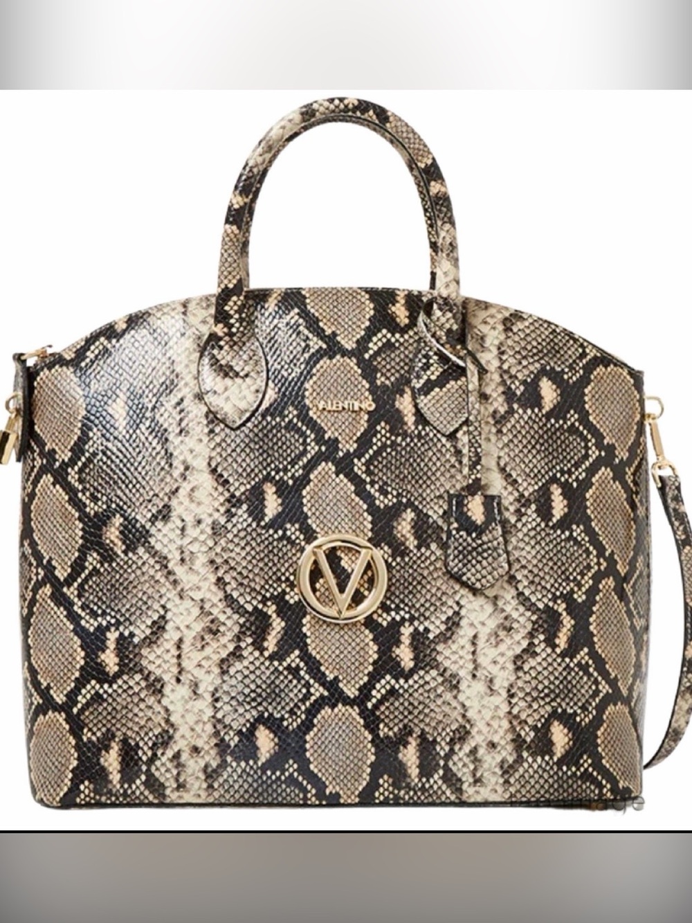 VALENTINO BY MARIO
VALENTINO Bravia Python Satchel Handbag